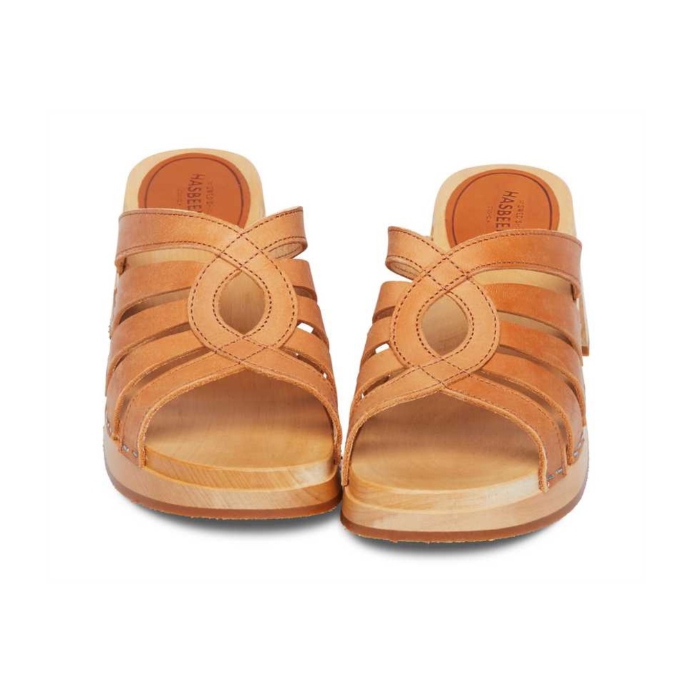 Swedish Hasbeens crossstrap slip in Sandals